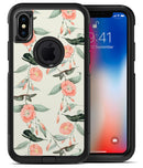 The Coral Flower and Hummingbird on Branches - iPhone X OtterBox Case & Skin Kits