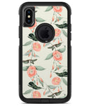 The Coral Flower and Hummingbird on Branches - iPhone X OtterBox Case & Skin Kits