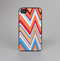 The Coral & Red Chevron Zig Zag Pattern V43 Skin-Sert for the Apple iPhone 4-4s Skin-Sert Case