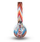 The Coral & Red Chevron Zig Zag Pattern V43 Skin for the Beats by Dre Mixr Headphones