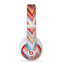 The Coral & Red Chevron Zig Zag Pattern V43 Skin for the Beats by Dre Studio (2013+ Version) Headphones