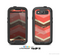 The Coral Vintage Chevron Pattern V1 Skin For The Samsung Galaxy S3 LifeProof Case