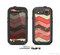 The Coral Vintage Chevron Pattern V3 Skin For The Samsung Galaxy S3 LifeProof Case