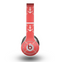 The Coral & White Vintage Solid Color Anchor Linked copy Skin for the Beats by Dre Original Solo-Solo HD Headphones