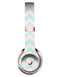 The Coral and Mint Chevron Pattern Full-Body Skin Kit for the Beats by Dre Solo 3 Wireless Headphones