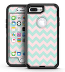 The Coral and Mint Chevron Pattern - iPhone 7 Plus/8 Plus OtterBox Case & Skin Kits