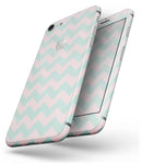 The Coral and Mint Chevron Pattern - Skin-kit for the iPhone 8 or 8 Plus