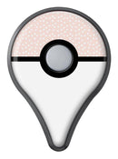 The Coral and White Micro Polka Dots Pokémon GO Plus Vinyl Protective Decal Skin Kit