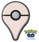 The Coral and White Micro Polka Dots Pokémon GO Plus Vinyl Protective Decal Skin Kit