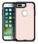 The Coral and White Micro Polka Dots - iPhone 7 Plus/8 Plus OtterBox Case & Skin Kits