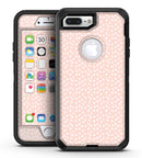 The Coral and White Micro Polka Dots - iPhone 7 Plus/8 Plus OtterBox Case & Skin Kits