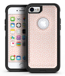 The Coral and White Micro Polka Dots - iPhone 7 or 8 OtterBox Case & Skin Kits