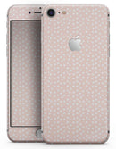 The Coral and White Micro Polka Dots - Skin-kit for the iPhone 8 or 8 Plus