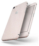 The Coral and White Micro Polka Dots - Skin-kit for the iPhone 8 or 8 Plus