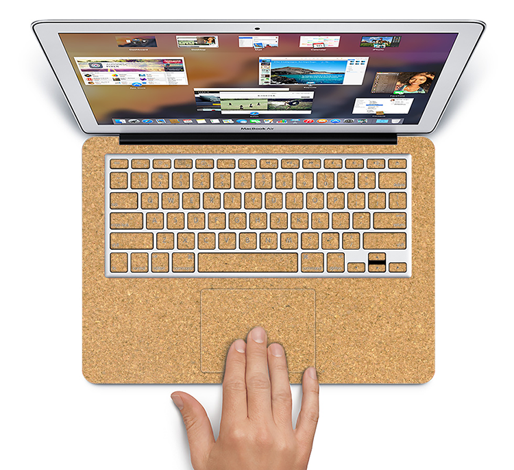 The CorkBoard Skin Set for the Apple MacBook Pro 15" with Retina Display