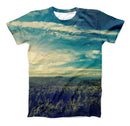 The Country Skyline ink-Fuzed Unisex All Over Full-Printed Fitted Tee Shirt