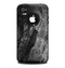 The Cracked Black Planks of Wood Skin for the iPhone 4-4s OtterBox Commuter Case