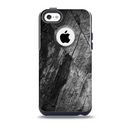 The Cracked Black Planks of Wood Skin for the iPhone 5c OtterBox Commuter Case