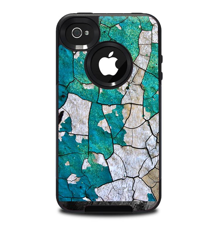 The Cracked Multicolored Paint Skin for the iPhone 4-4s OtterBox Commuter Case