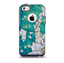 The Cracked Multicolored Paint Skin for the iPhone 5c OtterBox Commuter Case
