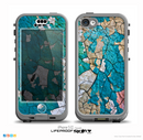 The Cracked Multicolored Paint Skin for the iPhone 5c nüüd LifeProof Case