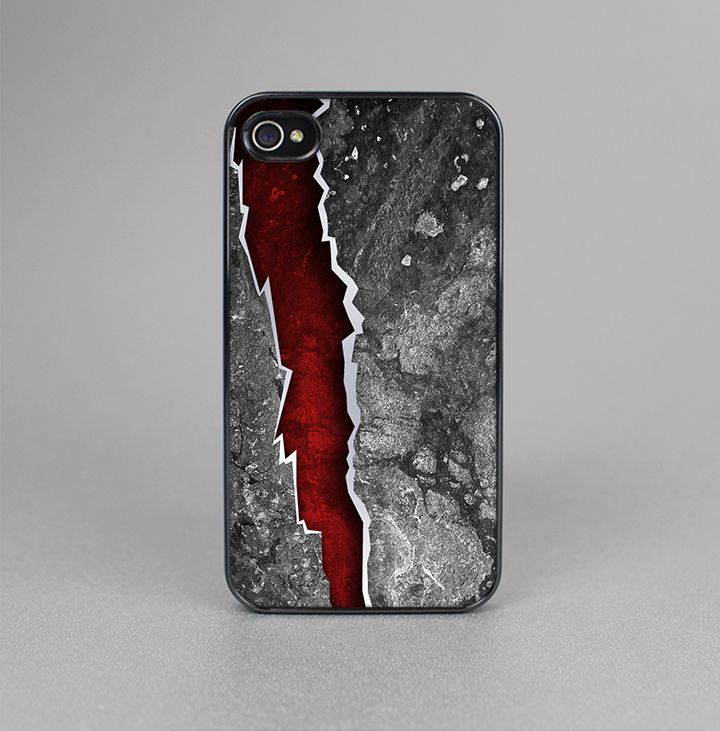 The Cracked Red Core Skin-Sert for the Apple iPhone 4-4s Skin-Sert Case