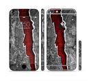 The Cracked Red Core Sectioned Skin Series for the Apple iPhone 6s Plus