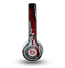 The Cracked Red Core Skin for the Beats by Dre Mixr Headphones