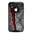 The Cracked Red Core Skin for the iPhone 4-4s OtterBox Commuter Case