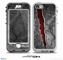 The Cracked Red Core Skin for the iPhone 5-5s NUUD LifeProof Case for the LifeProof Skin