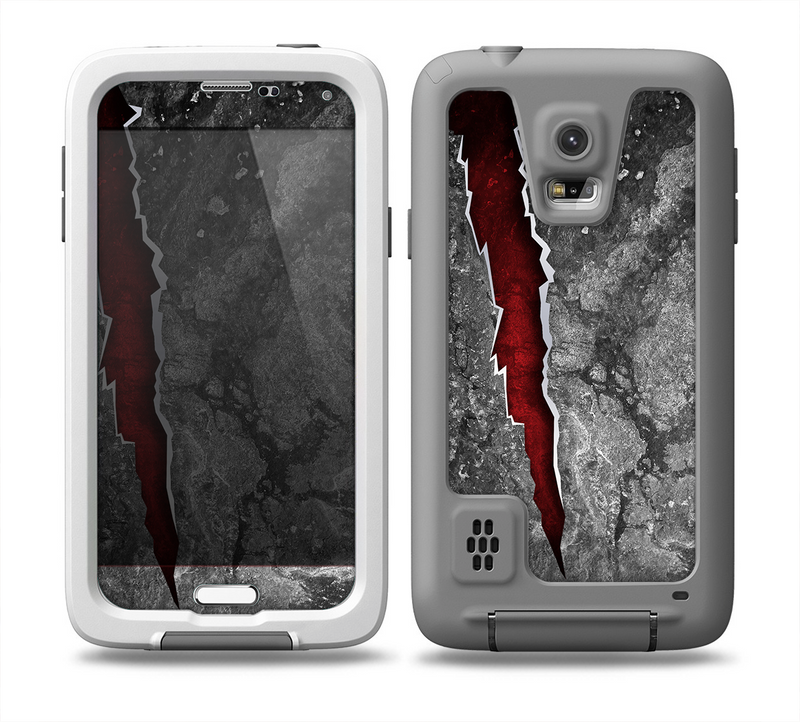 The Cracked Red Core copy Skin for the Samsung Galaxy S5 frē LifeProof Case
