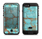The Cracked Teal Stone Apple iPhone 6/6s LifeProof Fre POWER Case Skin Set