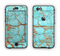 The Cracked Teal Stone Apple iPhone 6 Plus LifeProof Nuud Case Skin Set