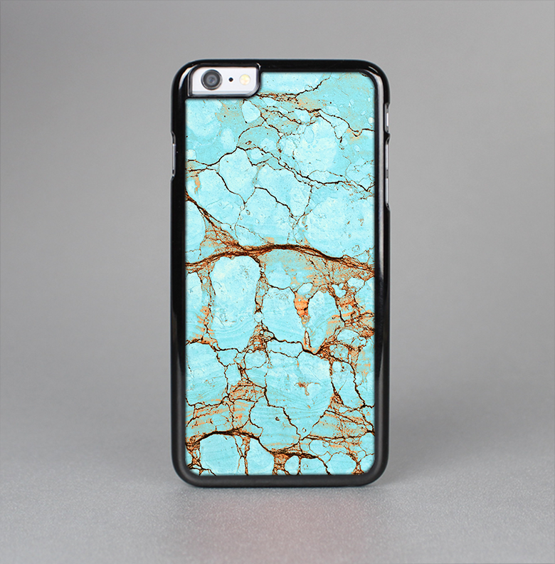 The Cracked Teal Stone Skin-Sert Case for the Apple iPhone 6 Plus