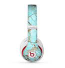 The Cracked Teal Stone Skin for the Beats by Dre Studio (2013+ Version) Headphones