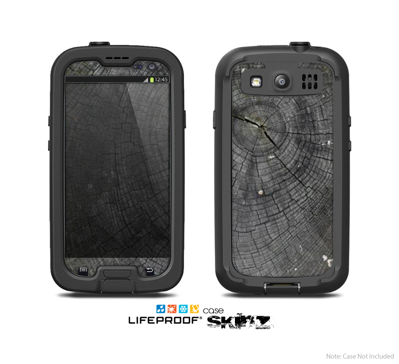 The Cracked Wood Stump Skin For The Samsung Galaxy S3 LifeProof Case