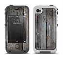 The Cracked Wooden Planks Apple iPhone 4-4s LifeProof Fre Case Skin Set