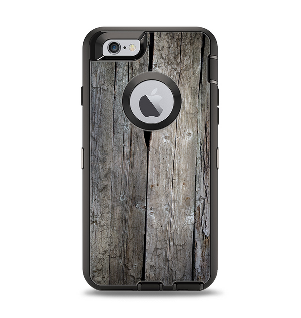 The Cracked Wooden Planks Apple iPhone 6 Otterbox Defender Case Skin Set