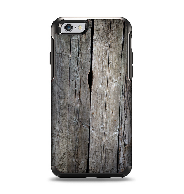 The Cracked Wooden Planks Apple iPhone 6 Otterbox Symmetry Case Skin Set