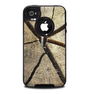 The Cracked Wooden Stump Skin for the iPhone 4-4s OtterBox Commuter Case