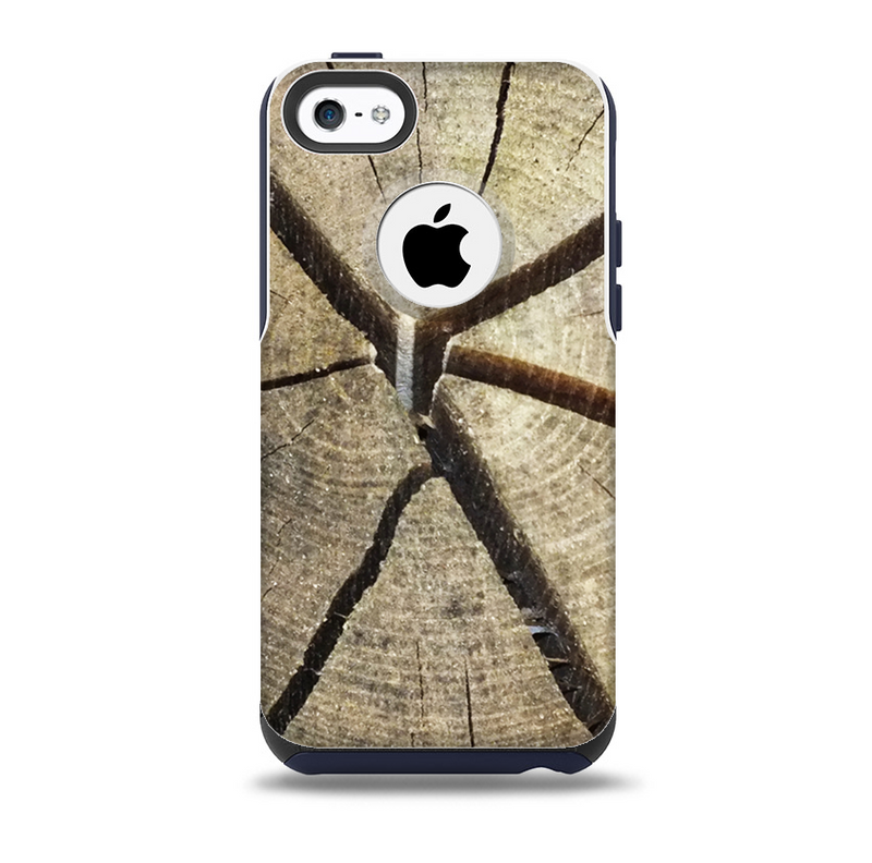 The Cracked Wooden Stump Skin for the iPhone 5c OtterBox Commuter Case