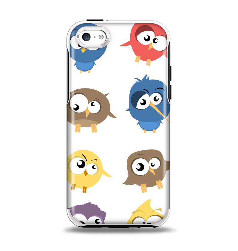 The Crazy Birds Apple iPhone 5c Otterbox Symmetry Case Skin Set