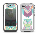 The Crazy Cartoon Owls Apple iPhone 4-4s LifeProof Fre Case Skin Set