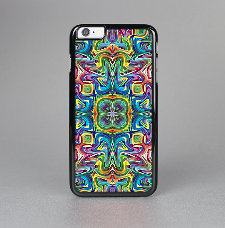 The Crazy Neon Mirrored Swirls Skin-Sert for the Apple iPhone 6 Skin-Sert Case