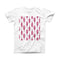 The Crimson Feather Pattern ink-Fuzed Front Spot Graphic Unisex Soft-Fitted Tee Shirt