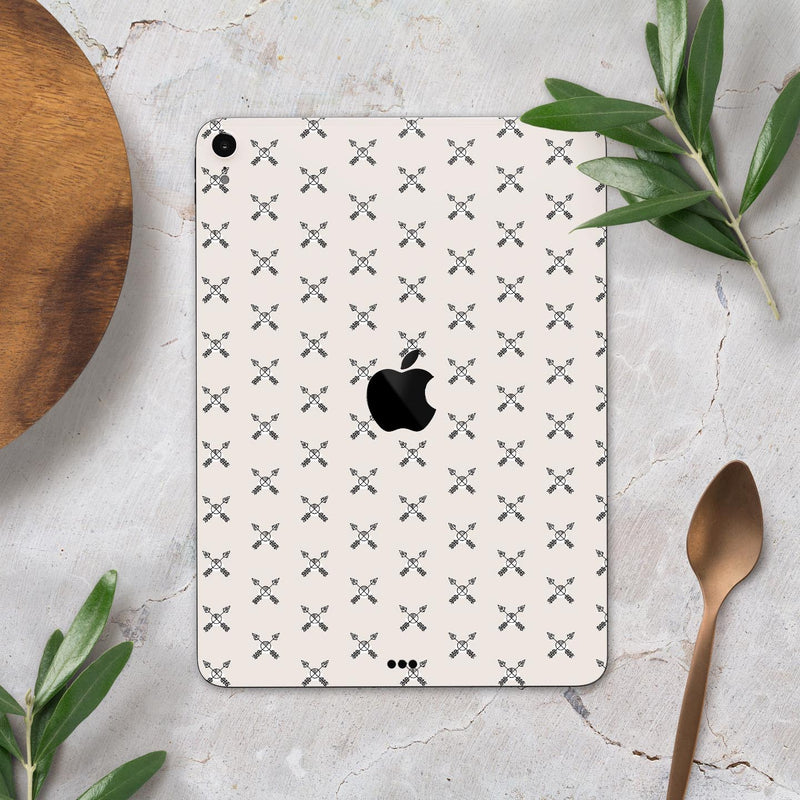 The Crossed Arrown All Over Pattern - Full Body Skin Decal for the Apple iPad Pro 12.9", 11", 10.5", 9.7", Air or Mini (All Models Available)