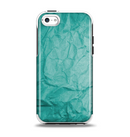 The Crumpled Trendy Green Texture Apple iPhone 5c Otterbox Symmetry Case Skin Set