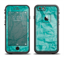 The Crumpled Trendy Green Texture Apple iPhone 6/6s LifeProof Fre Case Skin Set