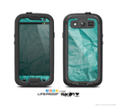 The Crumpled Trendy Green Texture Skin For The Samsung Galaxy S3 LifeProof Case
