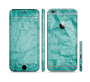 The Crumpled Trendy Green Texture Sectioned Skin Series for the Apple iPhone 6s Plus